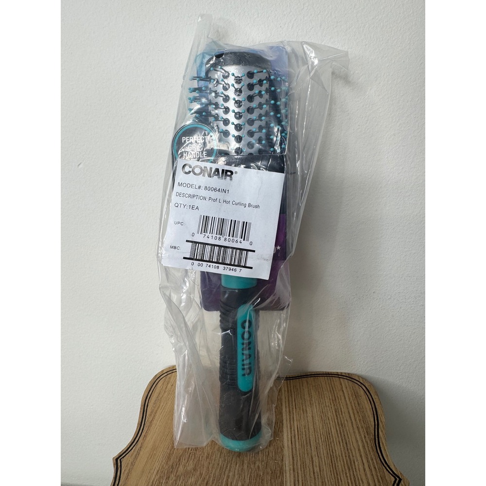 Conair Professional Large  Brush Metal Barrel Teal Black